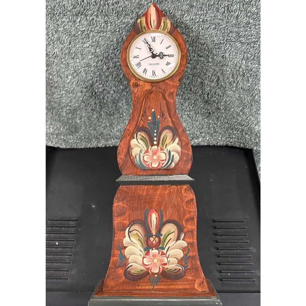 Swedish Mora Table Clock c1970’s Nils Olson with German Mercedes Movement